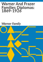 Warner_and_Frazer_families_diplomas
