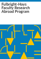 Fulbright-Hays_Faculty_Research_Abroad_Program